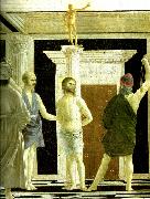 Piero della Francesca, the flagellation, detail